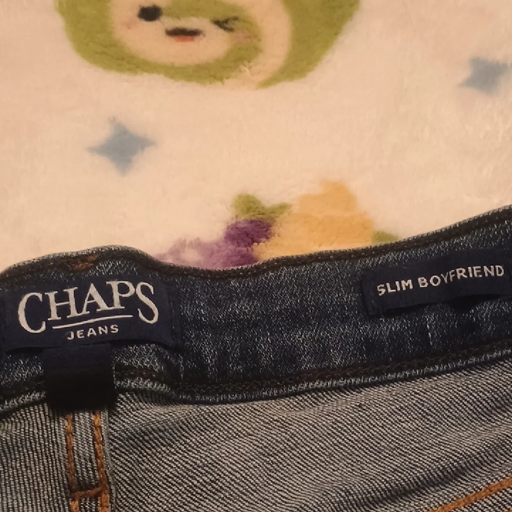 Chaps Dark Blue Straight Leg Jeans Short - Picture 3 of 7